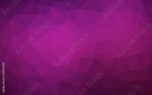 Dark Pink vector abstract mosaic background.