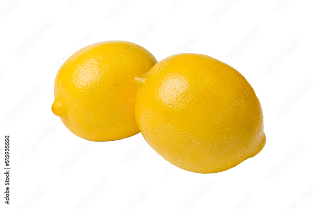 fresh lemon citrus fruit isolated on white background top view fresh lemon citrus fruit isolated on white background top view