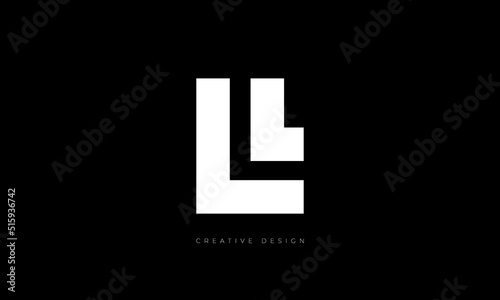 LL letter creative branding logo concept