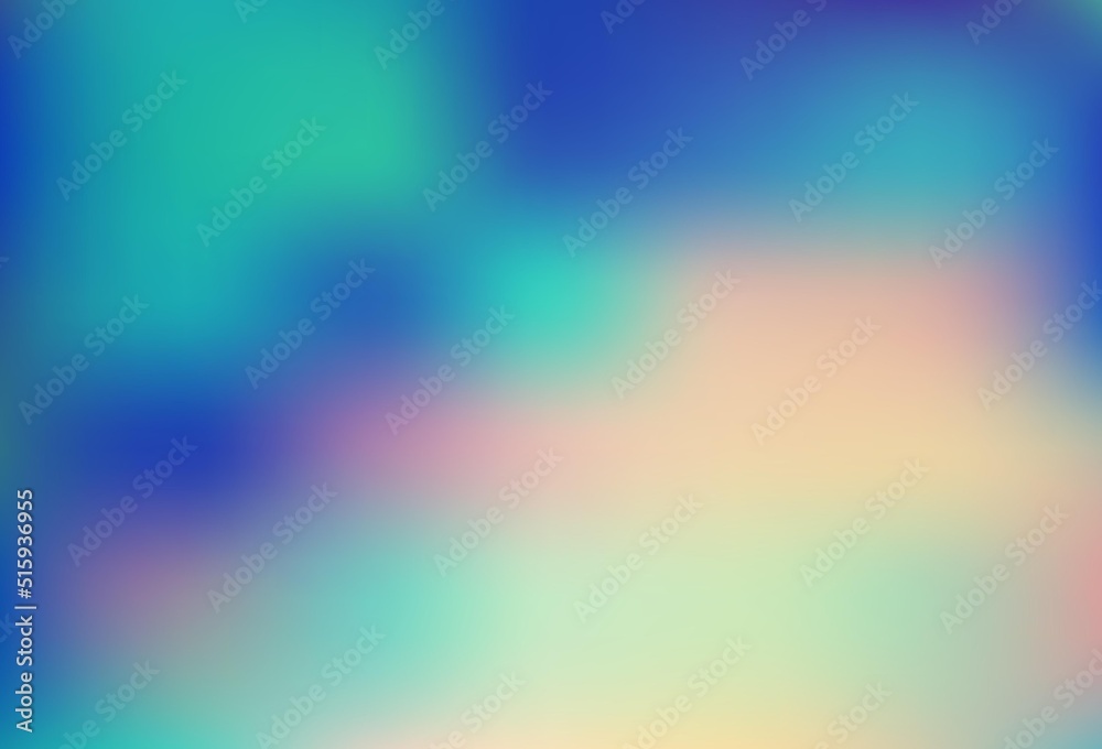 Naklejka premium Light Blue, Green vector glossy bokeh pattern.