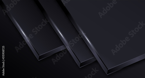 Modern Dark background geometric shape Abstract presentation template isolated vector
