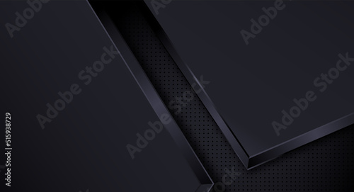 Modern Dark background geometric shape Abstract presentation template isolated vector