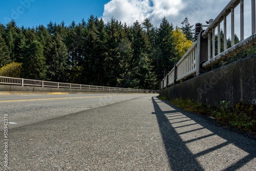 Low angle view of overpass on sunny day