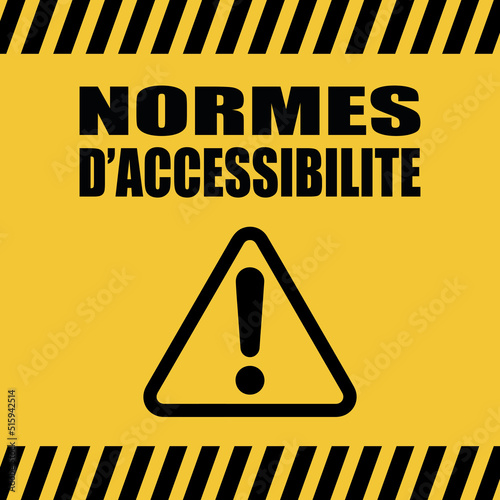 Logo normes d'accessibilité.