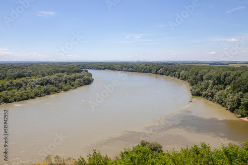 Canvas Print Danube river in Bratislava, the capital of Slovakia