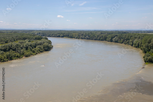 Danube river in Bratislava, the capital of Slovakia
