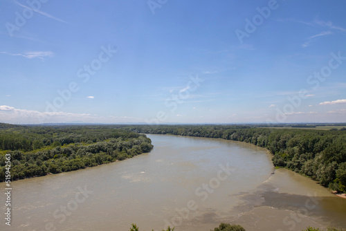 Photography Danube river in Bratislava, the capital of Slovakia