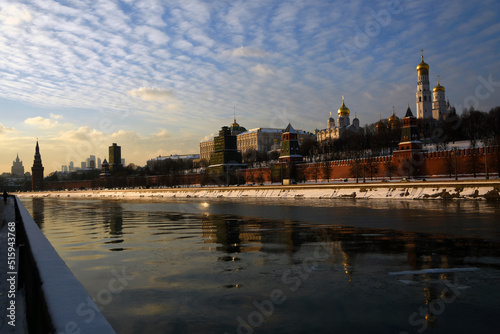 Moscow Kremlin architecture. 