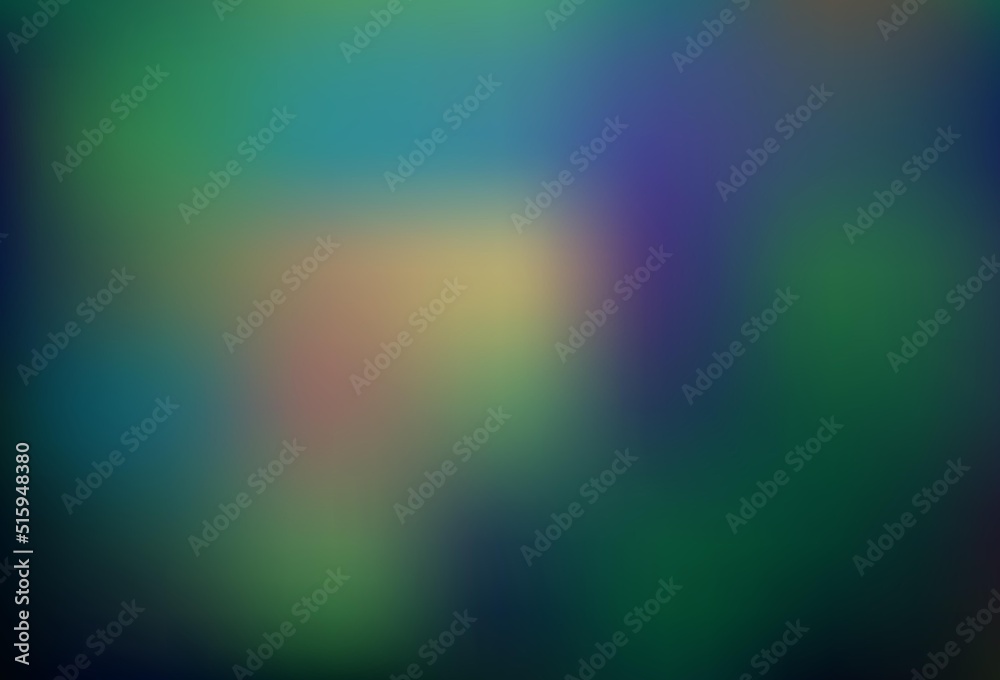 Dark Blue, Green vector blurred and colored template.