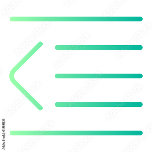indent gradient icon