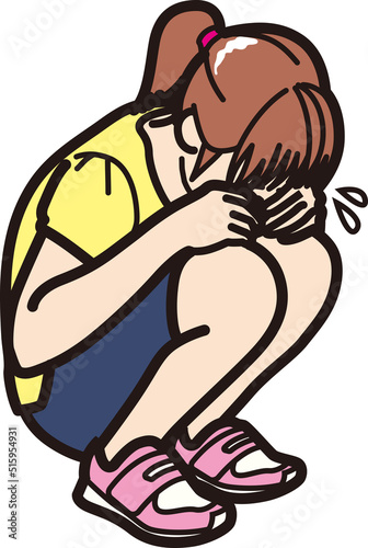 泣いている女の子