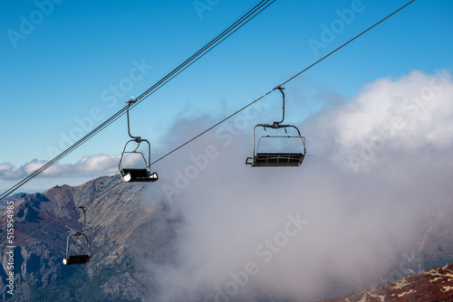 Chairlifts at Cerro Catedral, Bariloche, Argentina