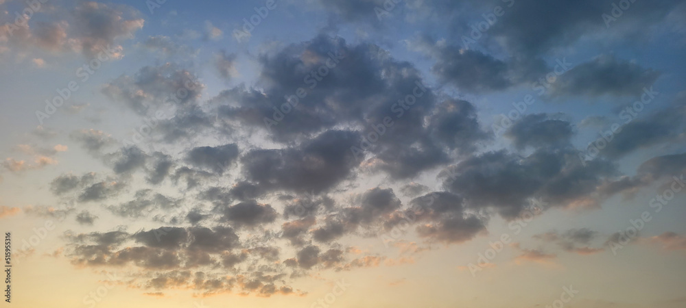 sunset background in late afternoon in brazil