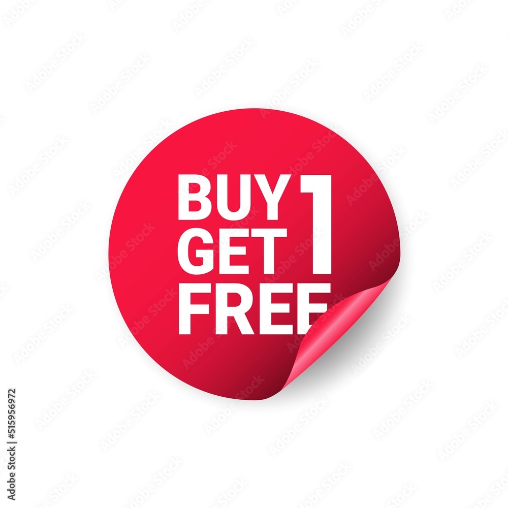 Buy 1 get 1 free sticker template Buy 1 get 1 free sticker template
