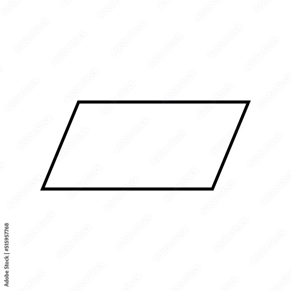 Free printable tracing shape parallelogram worksheet 48 off
