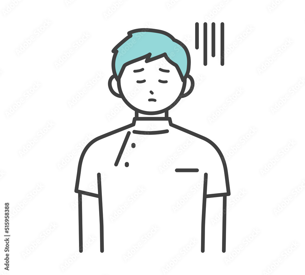 医療従事者の表情とジェスチャーのイラスト素材 医療従事者の表情とジェスチャーのイラスト素材