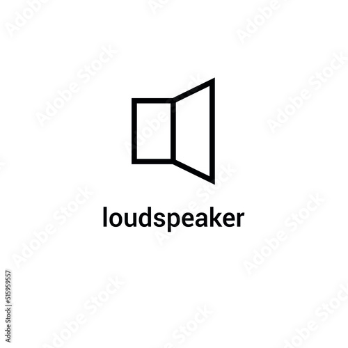 electronic symbol of loudspeaker vector illustration