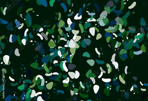Light blue  green vector texture with random forms.