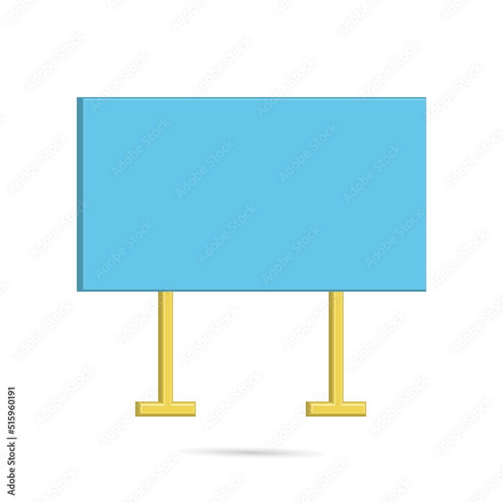 Blank board to include information, announcements or product promotion media Blank board to include information, announcements or product promotion media