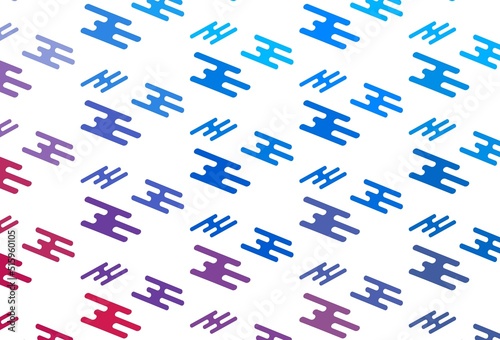 Light Blue  Red vector template with repeated sticks.