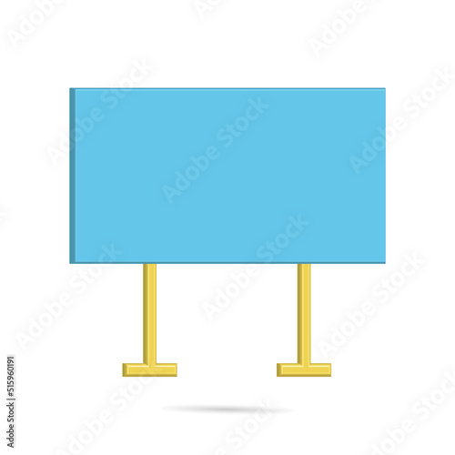 Blank board to include information, announcements or product promotion media