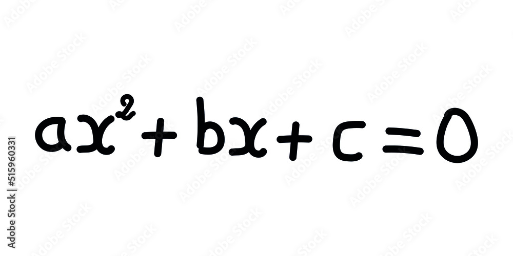Solving a quadratic equation formula in mathematics Solving a quadratic equation formula in mathematics