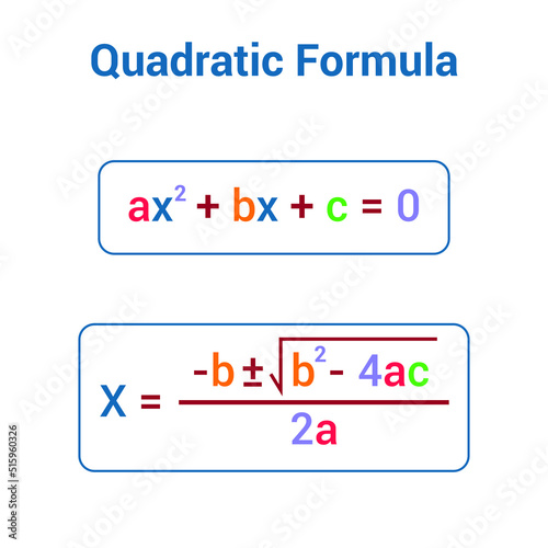 Solving a quadratic equation formula in mathematics