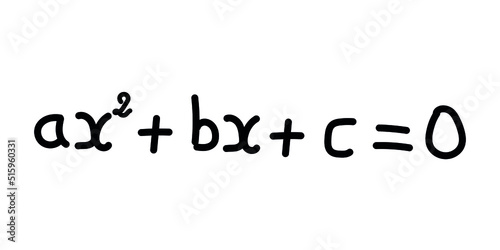 Solving a quadratic equation formula in mathematics