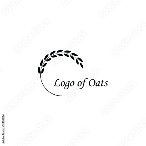circle with black wheat template vector icon design
