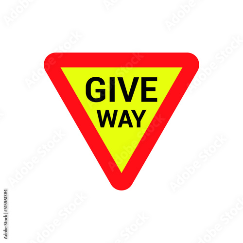 Free Download give way to traffic on major road or roundabout - GFXLoad