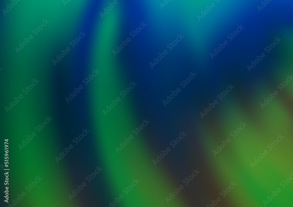 Dark Blue, Green vector template with bent lines.