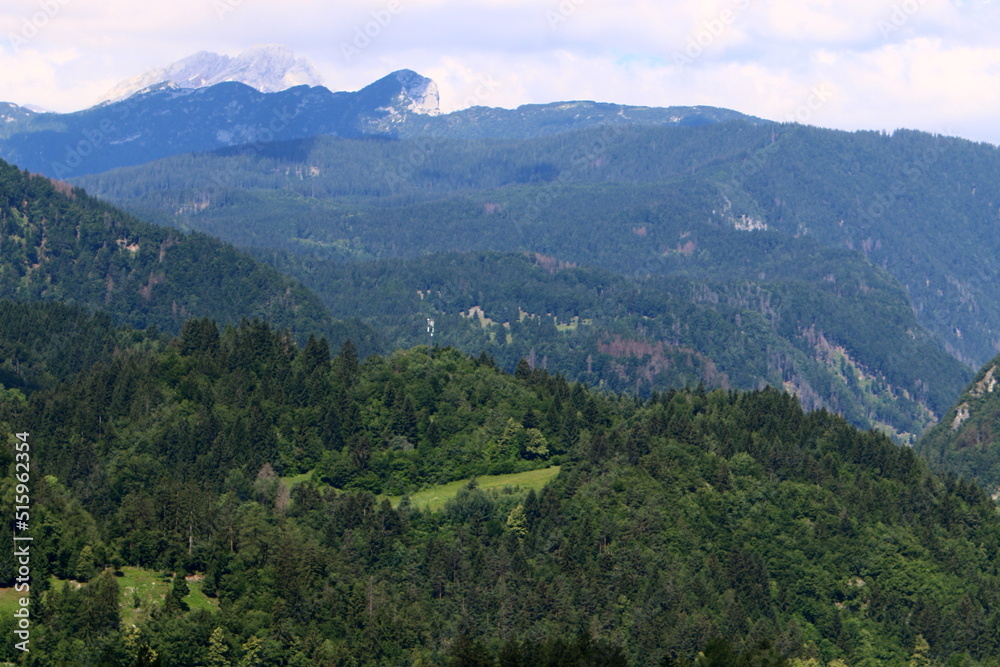 The Alps are a tall and long mountain range in Europe.