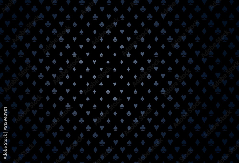 Dark blue vector cover with symbols of gamble. Dark blue vector cover with symbols of gamble.