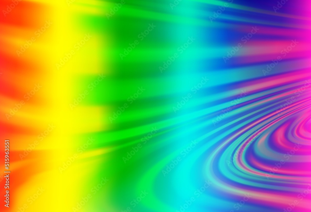 Obraz premium Light Multicolor, Rainbow vector template with lava shapes.