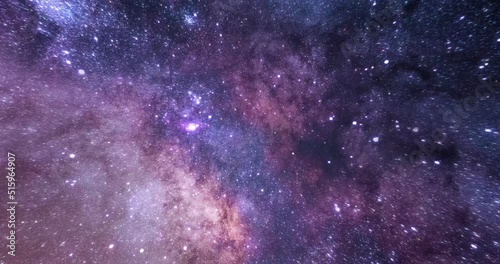 3D Universe Loop Background Sci-fi Flying in space galaxy stars and gas cloud Nebulas 4K