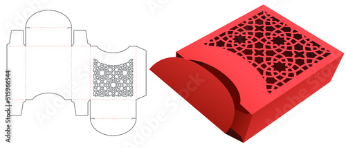 packaging box die cut template