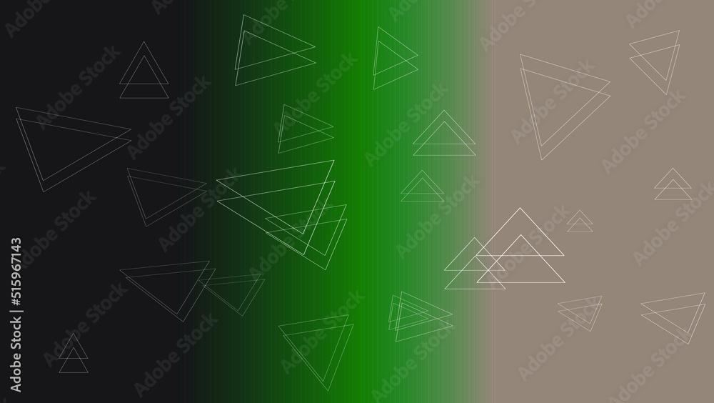 Abstract background green and gray with white triangle. Abstract background green and gray with white triangle.