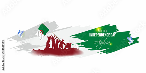 Vector illustration for Algeria Independence Day