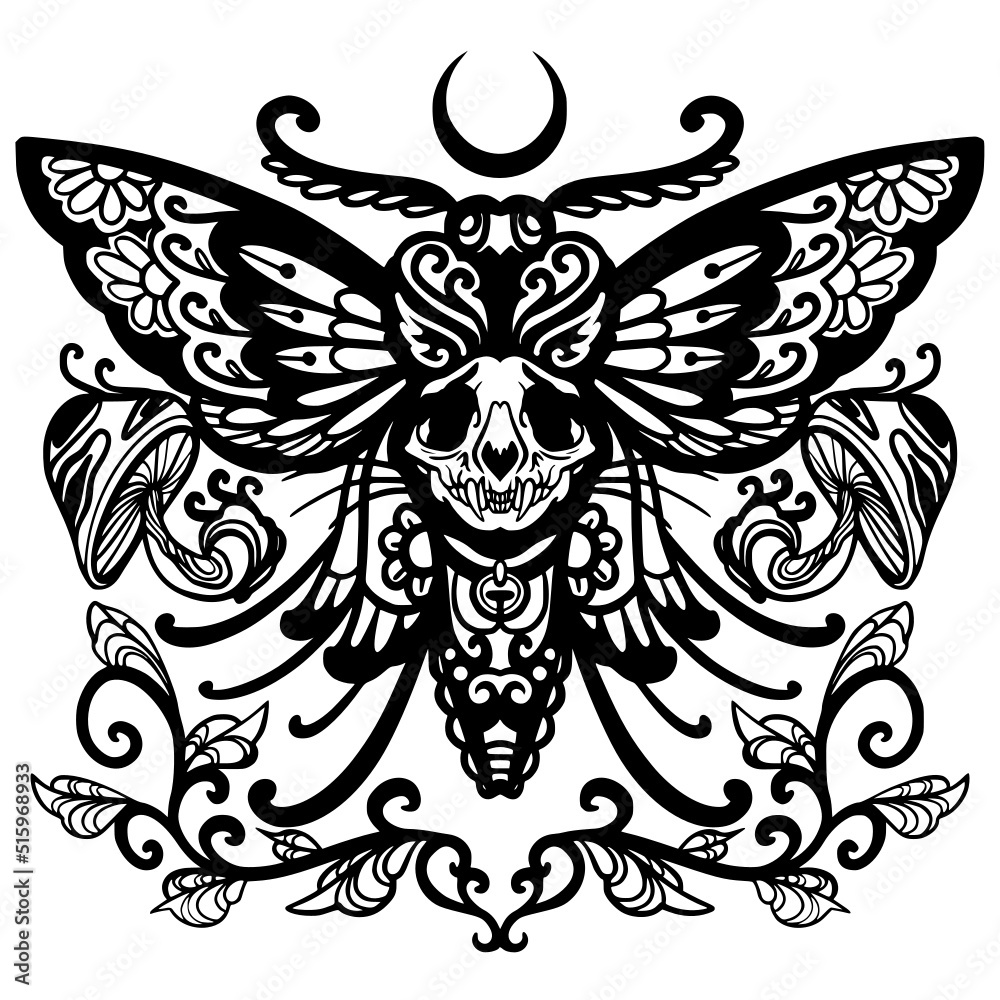 Cat Skull art