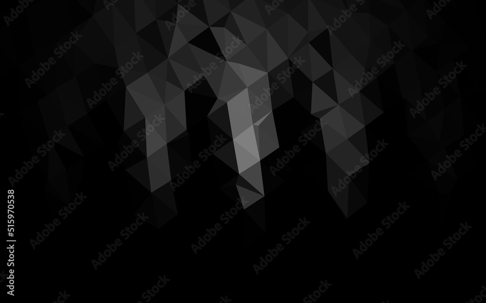 Dark Silver, Gray vector polygonal pattern. Dark Silver, Gray vector polygonal pattern.