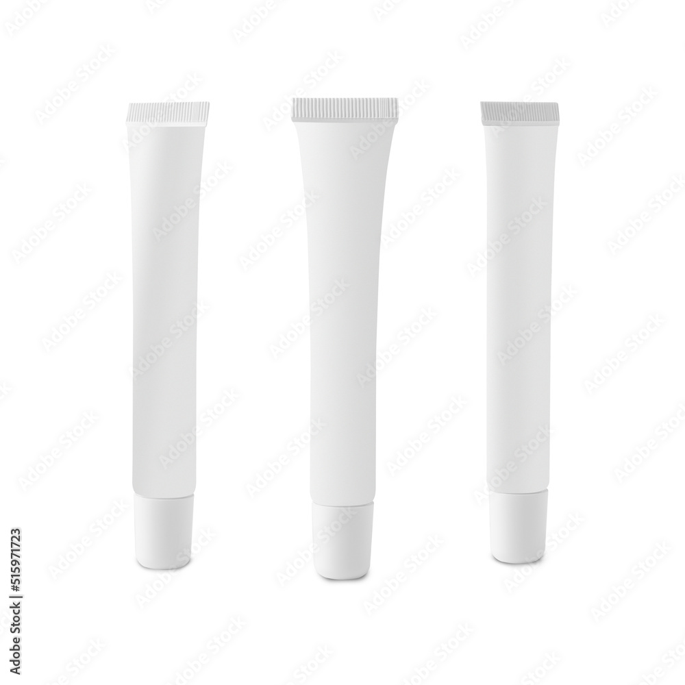 Cream tube mockup isolated on white background with clipping path. Cream tube mockup isolated on white background with clipping path.