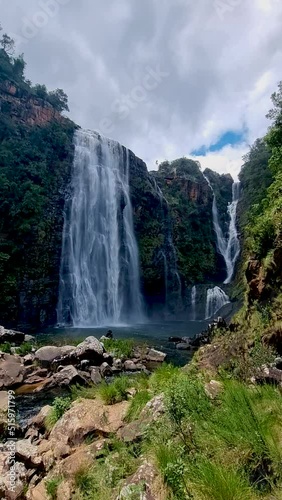 Panorama Route South Africa, Lisbon Falls South Africa, Lisbon Falls is the highest waterfall in Mpumalanga, South Africa. The waterfall is 94 m high. The waterfall lies on the Panorama Route.  photo