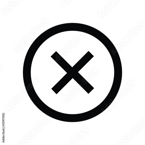 Cancel close or stop icon