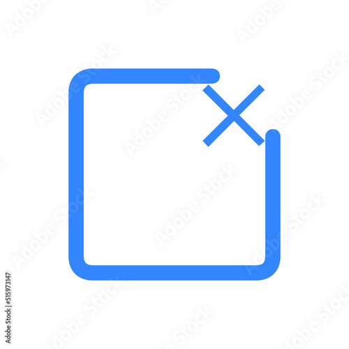 Close file or document delete icon