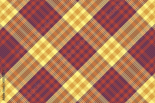 Tartan plaid pattern with texture and warm color.