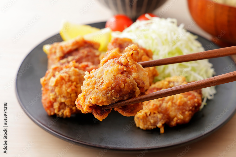 鶏の唐揚げ　Japanese fried chicken