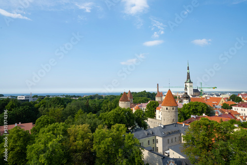 The panorama of Tallinn, Estonia