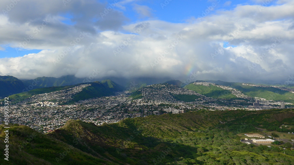 Fototapeta premium Diamond Head State Monument in Hawaii.