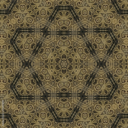 Traditional carpet design with floral texture. Traditional Turkish pattern for throw pillow  rug  carpet  and fabric printing. Modern geometric floral design for textile  tiles  digital paper print