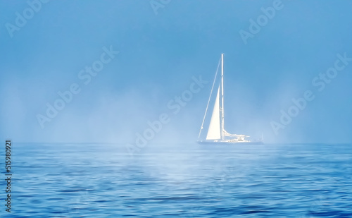 Minimalist view with a sailboat © NEOvidio
